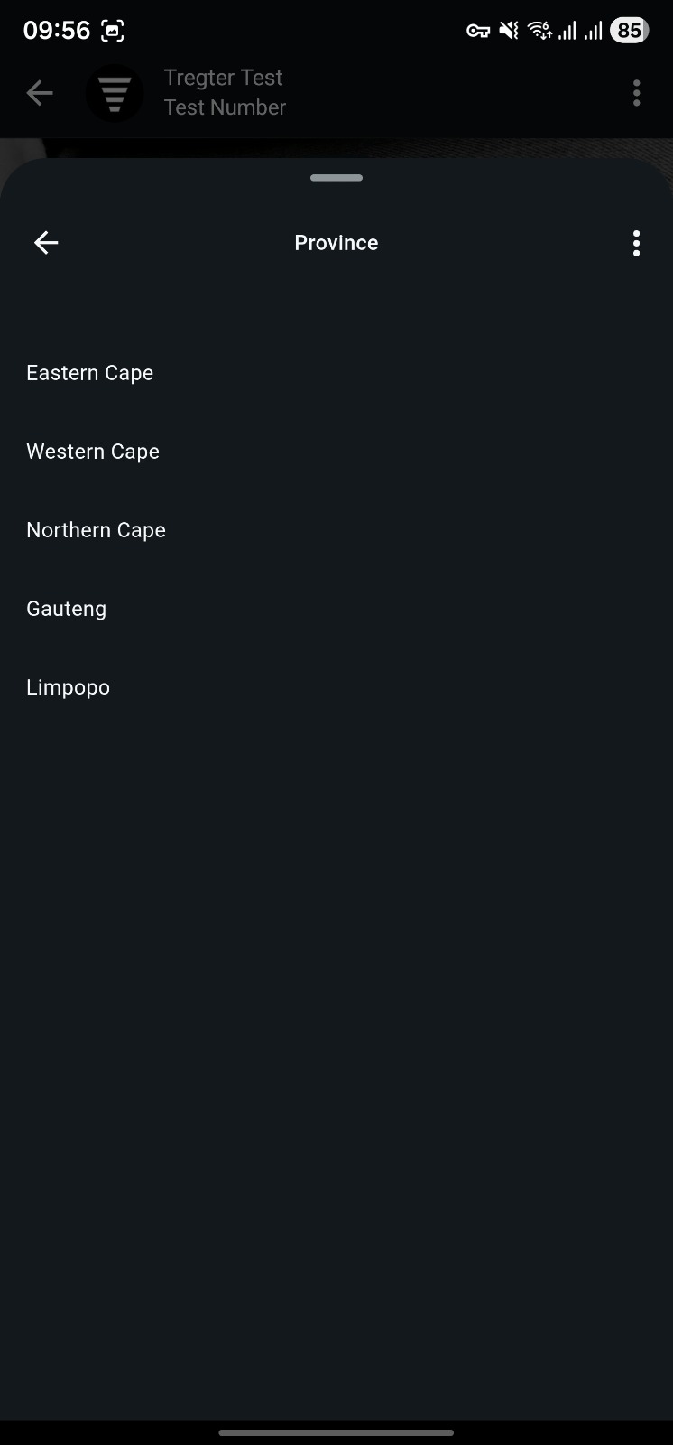Province options